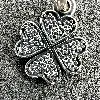 charm pandora pendant trèfle à quatre feuilles argent 925 millième (22 ct) 1,05g