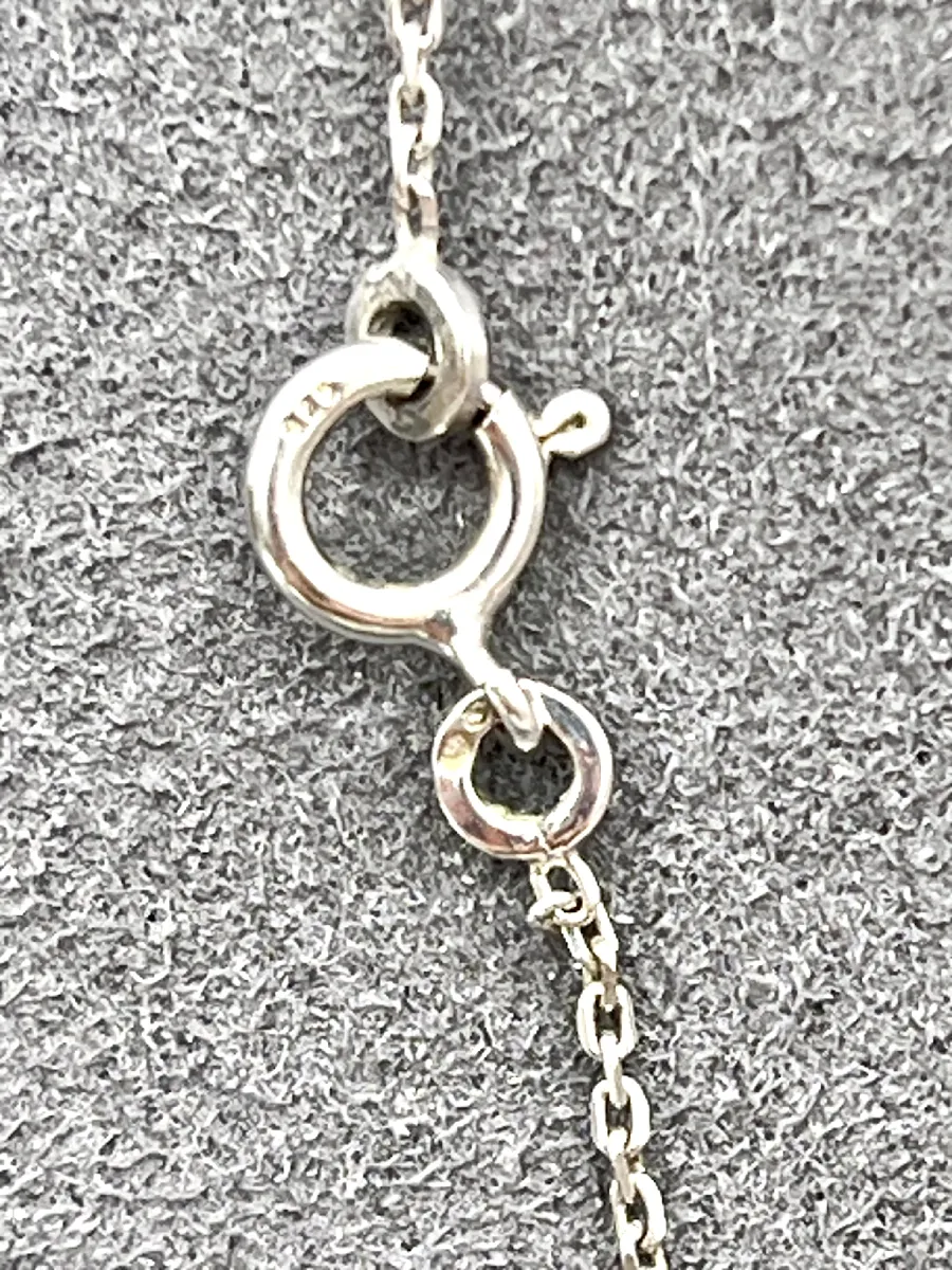 Pendentif En Argent 925 Avec Oxyde De Zirconium - Solitaire Brillant - Longueur 2 Cm - Comme Neuf