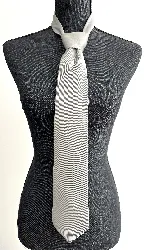 cravate hermès 100% soie grise
