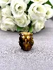 deco décoration hibou en pierre oeil de tigre t2,3 x 3 x 1,8 cm