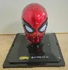 figurine casque spider-man iron - collection marvel movie museum