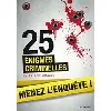 livre 25 énigmes criminelles