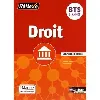 livre droit bts 2ème année - + licence élève (pochette réflexe) - 2016