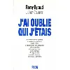livre j'ai oublié qui j'étais
