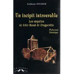 livre un incipit introuvable