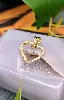 pendentif coeur  or 375 millième (9 ct) 0,90g