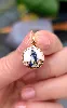 pendentif vintage "na sa da conceiçao" sur porcelaine  or 750 millième (18 ct) 1,08g