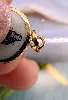 pendentif vintage "na sa da conceiçao" sur porcelaine  or 750 millième (18 ct) 1,08g