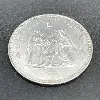 pièce 50 francs hercule 1976  argent 900 millième 29,92g