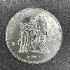 pièce 50 francs hercule 1977 argent 900 millième 29,87g