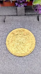 pièce d'or napoléon 40 lire 1810 m or 900/1000 12,84g