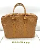 porte documents longchamp taille m en cuir camel