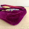 sac à bandoulière chaîne gucci gg marmont flap édition love en velours violet