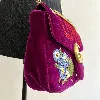 sac à bandoulière chaîne gucci gg marmont flap édition love en velours violet