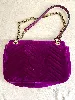 sac à bandoulière chaîne gucci gg marmont flap édition love en velours violet