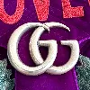 sac à bandoulière chaîne gucci gg marmont flap édition love en velours violet