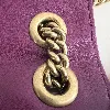 sac à bandoulière chaîne gucci gg marmont flap édition love en velours violet