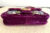 sac à bandoulière chaîne gucci gg marmont flap édition love en velours violet