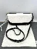 sac / pochette à bandoulière loewe gate en cuir blanc et noir
