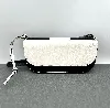 sac / pochette à bandoulière loewe gate en cuir blanc et noir