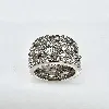 bague agatha argent ornée de strass  argent 925 millième (22 ct) 8,67g