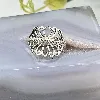 bague argent motif floral  argent 925 millième (22 ct) 2,42 g