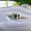 bague argent pierre malachite argent 925 millième (22 ct) 2,57 g