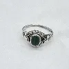 bague argent pierre malachite argent 925 millième (22 ct) 2,57 g