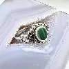 bague argent pierre malachite argent 925 millième (22 ct) 2,57 g