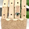 bague argent pierre malachite argent 925 millième (22 ct) 2,57 g