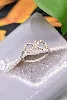 bague or blanc infinie sertie de petits diamants or 375 millième (9 ct) 1,63g