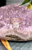 bague or ornée d'un oxyde taille princesse or 750 millième (18 ct) 4,53g