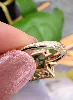 bague or ornée d'un quartz fumé taille émeraude or 375 millième (9 ct) 3,88g
