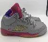 baskets jordan 5 ciment gris rose