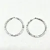boucle d'oreilles argent créoles argent 925 millième (22 ct) 3,2 g