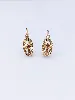 boucles d'oreilles dormeuses chacune sertie d'un rubis or 750 millième (18 ct) 0,80g