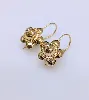 boucles d'oreilles fleurs dormeuses or 375 millième (9 ct) 0,70g