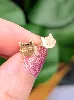 boucles d'oreilles puces chat en or or 750 millième (18 ct) 0,61g
