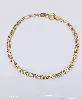 bracelet maille tressé en 2 ors or 750 millième (18 ct) 2,29g