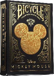 cartes à jouer bicycle - jeu de cartes ultimates - mickey doré