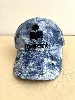 casquette isabelle marant imprimé bleu et blanc