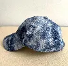 casquette isabelle marant imprimé bleu et blanc