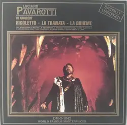 cd luciano pavarotti - in concert (rigoletto - la traviata - la boheme) (1987)