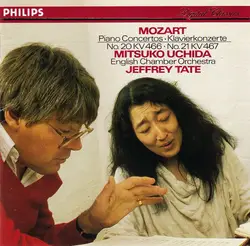cd mozart, mitsuko uchida, english chamber orchestra, jeffrey tate - piano concertos = klavierkonzerte no. 20 kv 466 · no. 21 kv 4