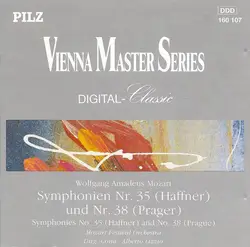 cd wolfgang amadeus mozart - mozart festival orchestra, alberto lizzio - symphonien nr. 35 (haffner) und nr. 38 (prager) (1988)