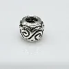 charm pandora argent tourbillon