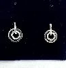 coffret swarovski collier et boucles d'oreilles cercles et cristaux