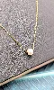 collier maille forçat en or orné d'une perle de culture or 750 millième (18 ct) 1,35g