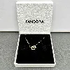 collier pandora coeur infini scintillant métal doré argent 925 millième (22 ct) 3,99 g