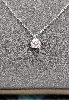 collier pendentif mauboussin diamant solitaire d'environ 0,30ct en or blanc or 750 millième (18 ct) 1,91g
